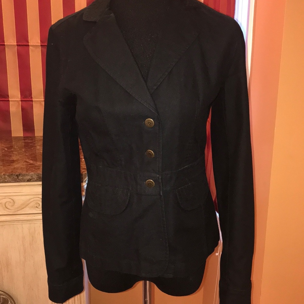 Vintage Loft Denim black blazer, size 2.